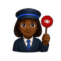 Train Conductor Sticker by Department for Transport