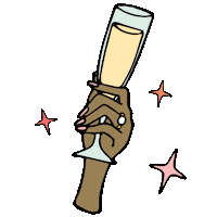 Cheers Yes Sticker by How They Asked