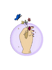 JessicaFetti love flower man hand Sticker