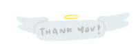 Thank U Sticker by Patricia Tjandra