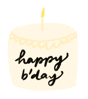 Happy Birthday Cake Sticker by Patricia Tjandra