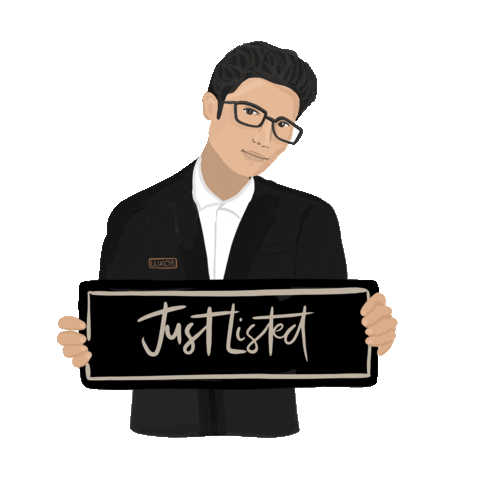 luxorhomes giphyupload agent justlisted realestateagent Sticker