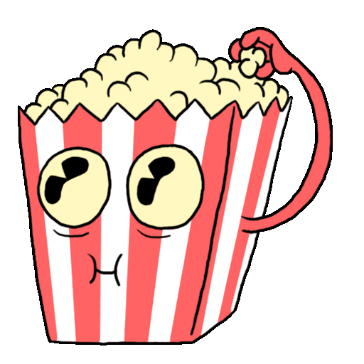 Film Popcorn Sticker by Santiagoz_Arts