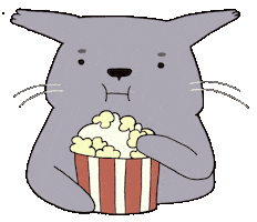 Cat Popcorn Sticker