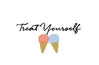 Treat Yourself Ice Cream Cones Sticker by Real Deals Corporate