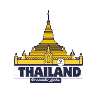 nomadicglobe thailand bangkok nomadicglobe explorewithnomadicglobe Sticker