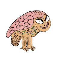 minaastudies bird oiseau minaastudies Sticker