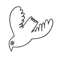 minaastudies bird oiseau minaastudies Sticker