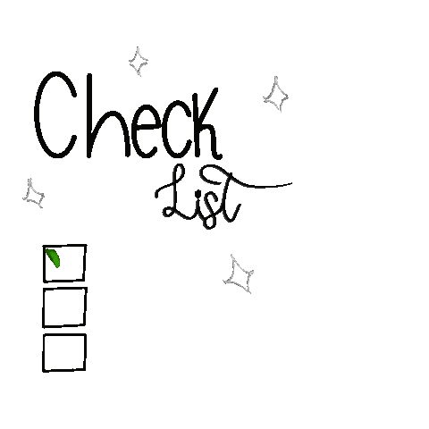 estudiesmands giphyupload check checklist lista Sticker