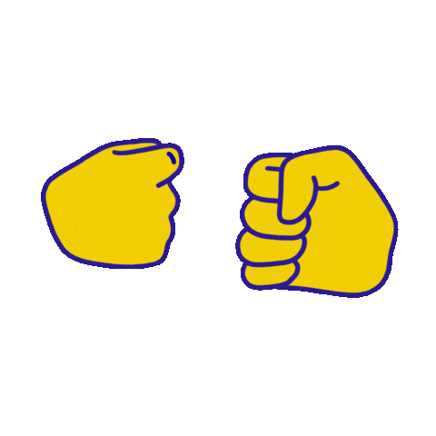lizd2301 giphyupload hands fistbumb lizd Sticker
