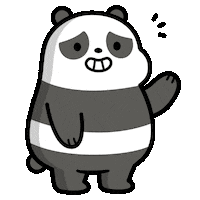panda saludo Sticker by CNLA