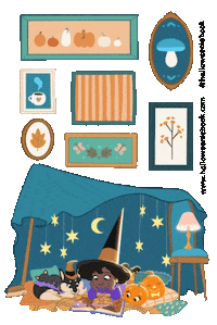 HalloweenieBook halloween disney fall autumn Sticker