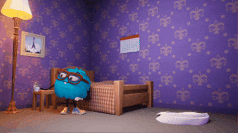 TheBlahs giphygifmaker sleeping bedtime friday night GIF
