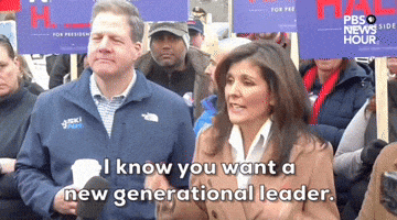 "I know you want a new generational leader."