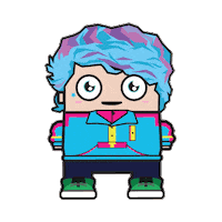 happy hair Sticker by Miniminou