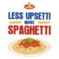 Soubry pasta spaghetti soubry less upsetti more spaghetti Sticker