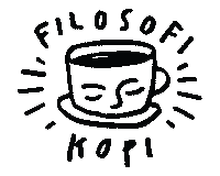 filosofikopidigital coffee cafe sleepy caffeine Sticker