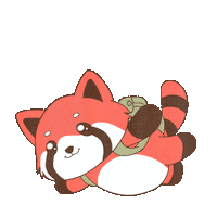 Flying Red Panda Sticker