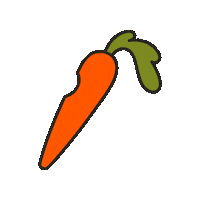 maevechocolate rabbit seattle carrot veggie Sticker