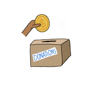 Donate Donations Sticker by Tayel Shahzad