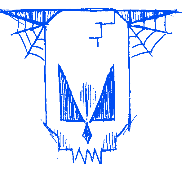 School Skull Sticker