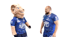 Fc Grenoble Rugby Fight Sticker by FCG Rugby