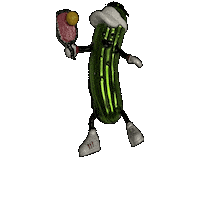 Pickleball Bouncing Sticker