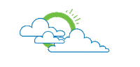 ServusCreditUnion sun cloud clouds sunny Sticker