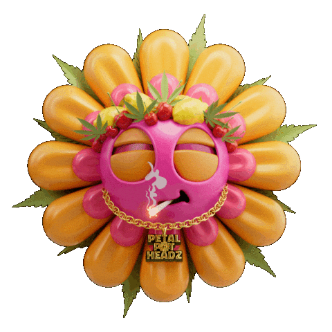 3D Flower Sticker by Evan Hilton