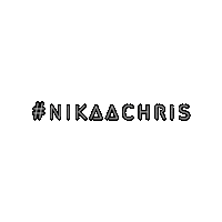 Hashtag Bouncing Sticker by #nikaachris