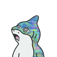 Confused Moon Sticker by The Chummy Fin Club