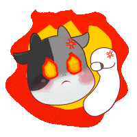 Angry Mad Sticker