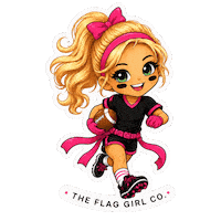 Flag Football Sticker by The Flag Girl Co