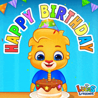 Celebrate Happy Birthday GIF by Lucas and Friends by RV AppStudios