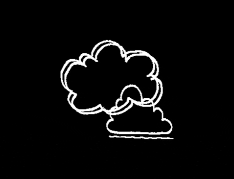isuta giphygifmaker 雲 もぐもぐ 天気 GIF