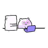 Tired Study Sticker