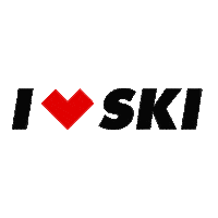 Ski Lovers Sticker by I LOVE SKI