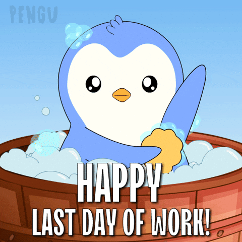 Last Day Of Work Weekend GIF by Pudgy Penguins