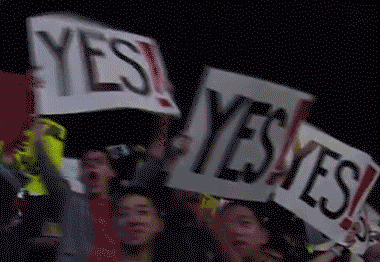 Crowd Yes GIF