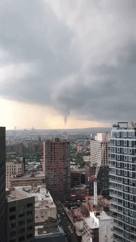 Funnel Cloud Spotted Over New York City Harbor