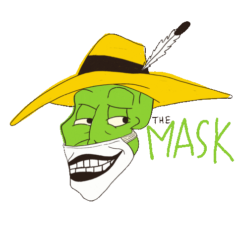 elifonerr green yellow mask corona Sticker