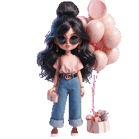 elistorycriativo girl happy birthday bday parabéns Sticker