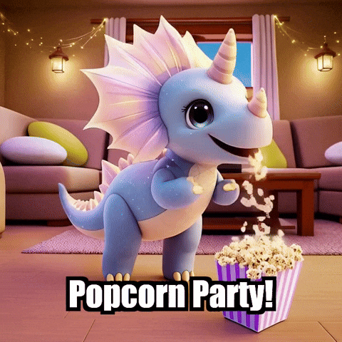 Snack Popcorn GIF by Divineasaur