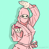 American Ninja Warrior Pink GIF by Animation Domination High-Def