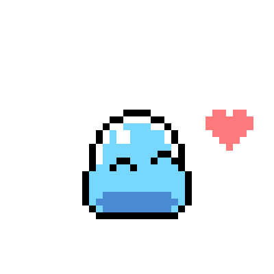 julianchab blue slime slimey Sticker