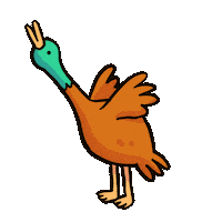 Duck Whatever Sticker by leart