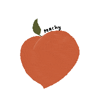 Peach Sticker