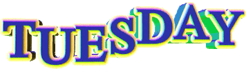 days of the week text Sticker