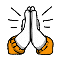 Pray Praying Hands Sticker by Pressenger