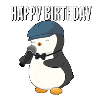 Happy Birthday Singing Sticker by Pudgy Penguins